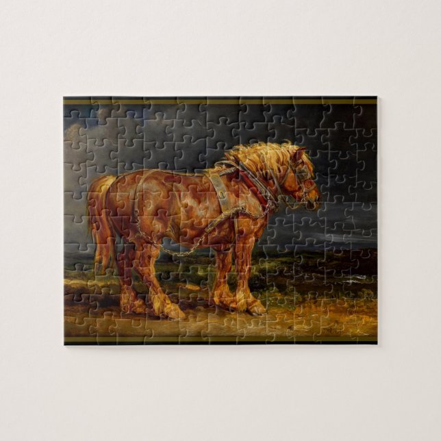 Clydesdale Horse Quebra-cabeça (Horizontal)