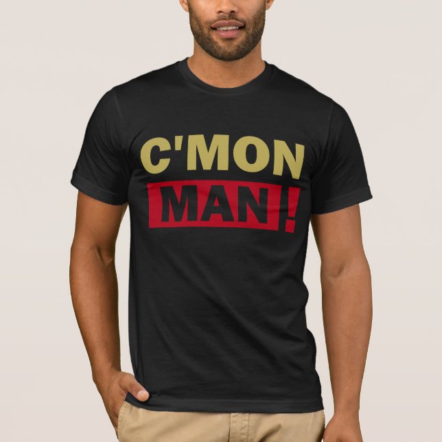 C'Mon t-shirt do homem (Frente)