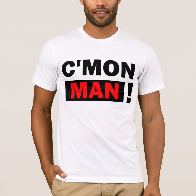 C'Mon t-shirt do homem (Frente)