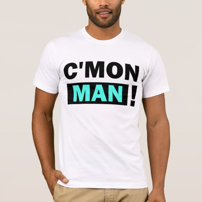 C'Mon t-shirt do homem (Frente)