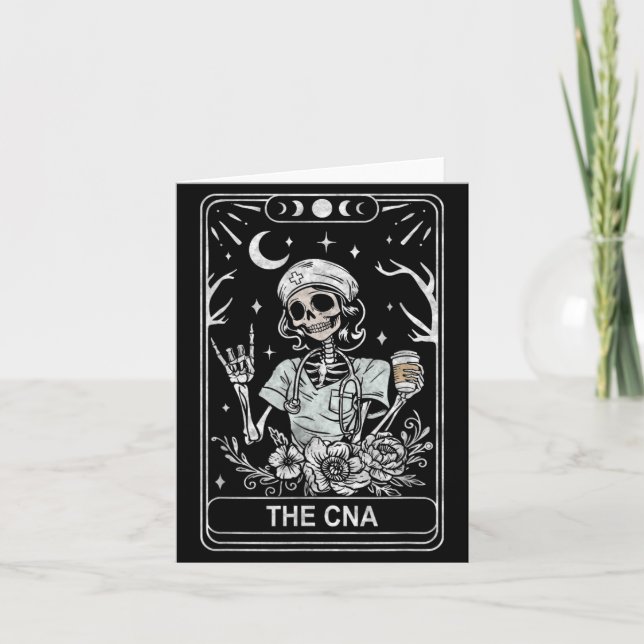 CNA Esqueleto Enfermeira istant Cartão Tarot (Frente)