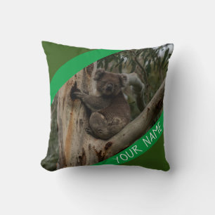 Coala Em Uma Árvore Austrália Almofada de Arremess