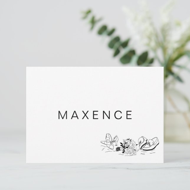 Coastal Love Sandy Beach Mínimo Line Art Place Ca (Em pé/Frente)