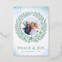 Coastal Watercolor Beach Christmas Wreath Holiday