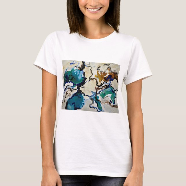 CobaltMoonDesign - lagoa do azul do t-shirt da (Frente)