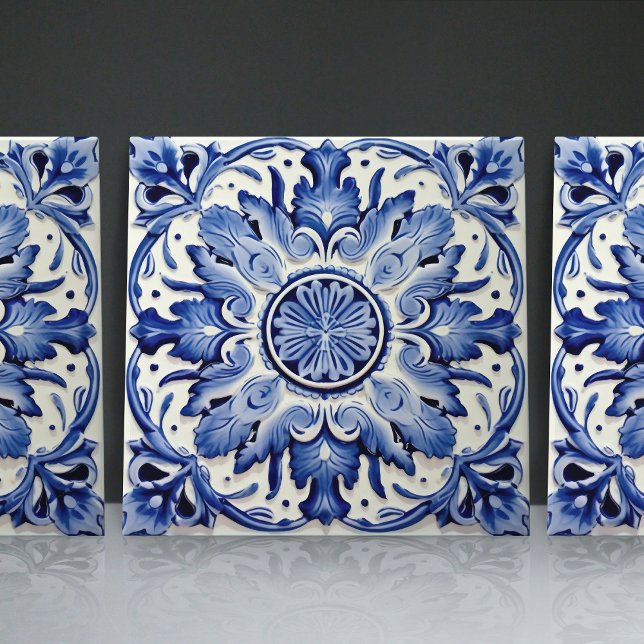 Cobalto Iberian Azulejos Artística Portugal Azulej (Criador carregado)