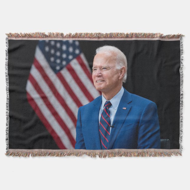 Cobertor 2021 Joe Biden Presidente dos EUA Retrato (Frente)