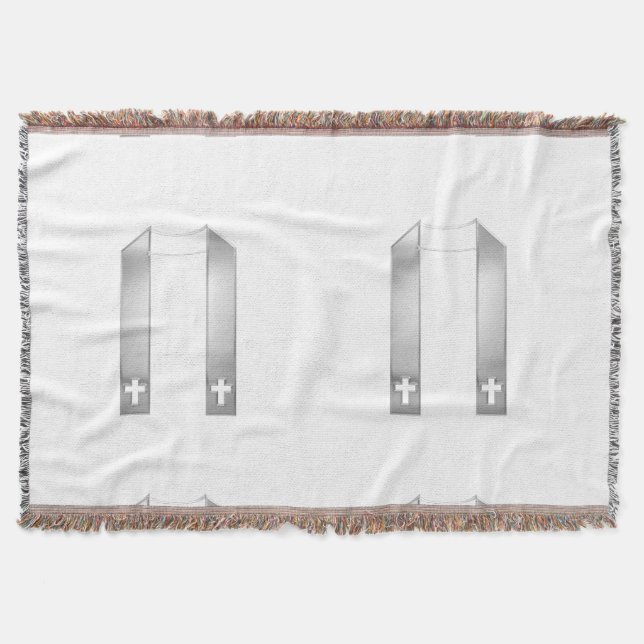 Cobertor 3-D Olhe o furo do padre prateado (Frente)