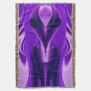 Cobertor 3D Sonhos Roxos Arco-Íris, Alienígena
