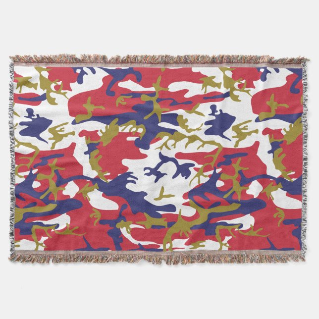 Cobertor 4th of July, Independence day, Camouflage Gold (Frente)