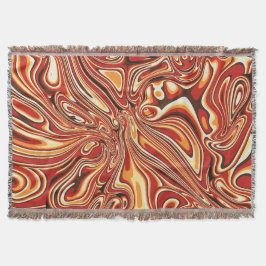 Cobertor 70s Abstract Retro Marble Liquid Design 