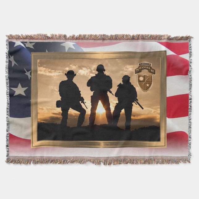 Cobertor 75º Regimento Ranger "Rangers Incríveis" (Frente)
