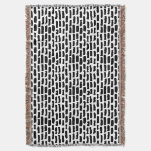 Cobertor A escova preta afaga o teste padrão