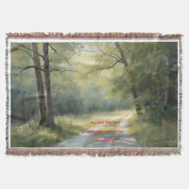 Cobertor A Green Forest art