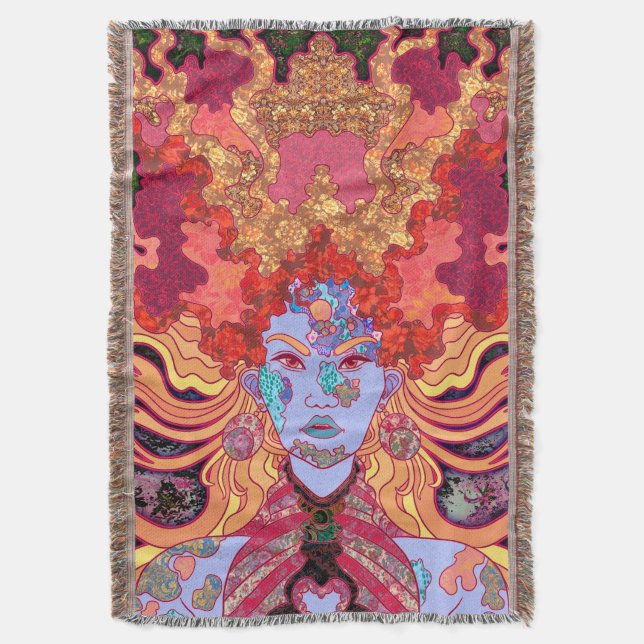 Cobertor A Princesa em Vermelho (Frente Vertical)