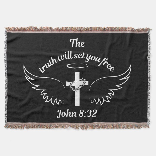 Cobertor A Verdade Vai Libertar John 8:32 (Frente)
