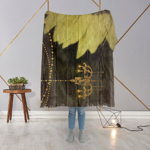 Cobertor Abelhas Elegantes Rústicas De Girassol