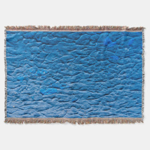 Cobertor Abstract Cobalt Blue Textured Wall with Impasto Pa