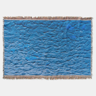 Cobertor Abstract Cobalt Blue Textured Wall with Impasto Pa