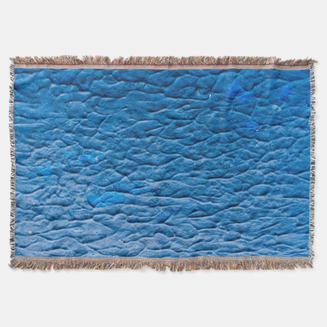 Cobertor Abstract Cobalt Blue Textured Wall with Impasto Pa (Frente)