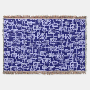 Cobertor Abstrato 041113 - Pó azul no Marinho profundo