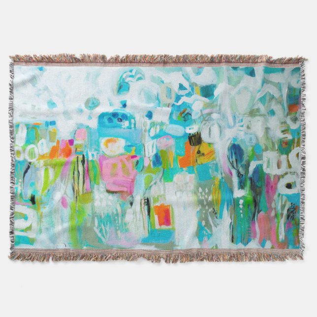 Cobertor Abstrato azul (Frente)