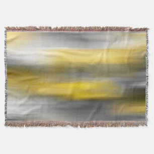 Cobertor Abstrato cinzento amarelo do vertical