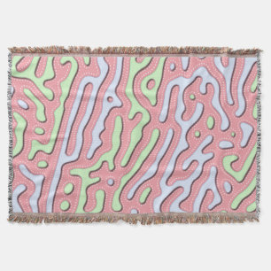 Cobertor Abstrato do Pastel Kawaii - Design do Gráfico Colo