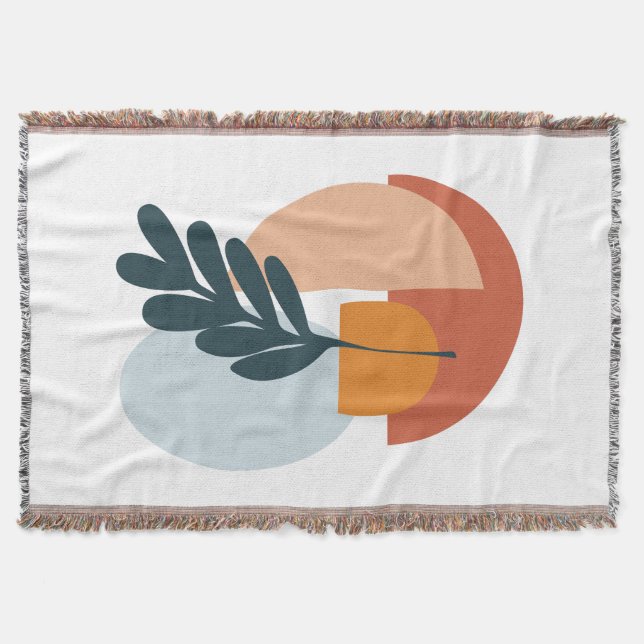 Cobertor Abstrato Wall Art minimalista (Frente)