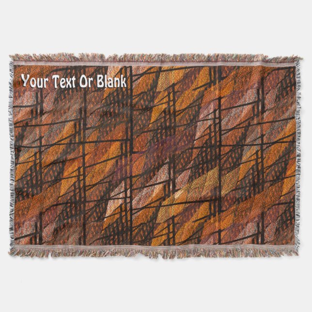 Cobertor Abstrato Weave Número 1 (Frente)