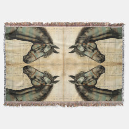 Cobertor Acentos Escrevados de Equina Harmonia