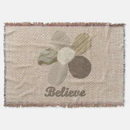 Cobertor Acredite a colagem inspirada do tecido da flor