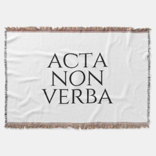 Cobertor Acta Non Verba