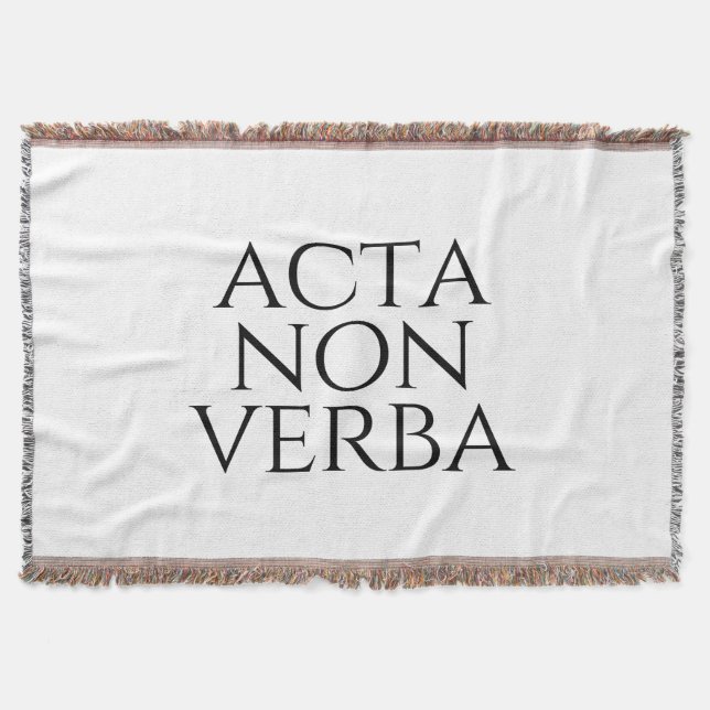 Cobertor Acta Non Verba (Frente)