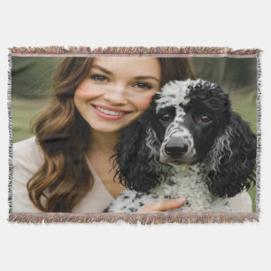 Cobertor Adicionar Foto de Poddle Personalizar Customizar