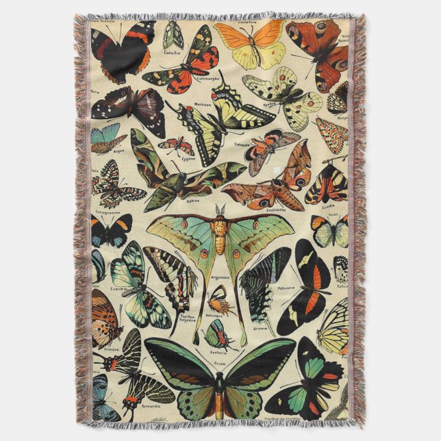 Cobertor Adolphe Millot Papillons Joga Cobertura (Frente Vertical)