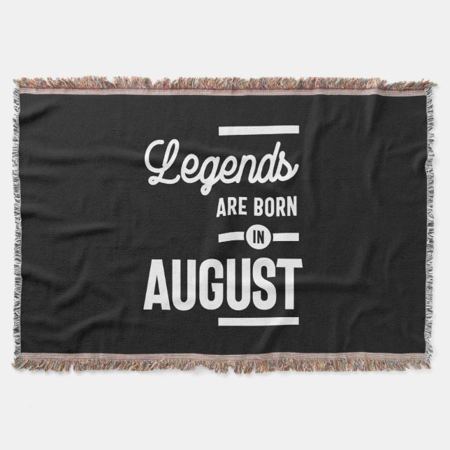 Cobertor Agosto Aniversário - Lendas De Presente São Nascer (Frente)