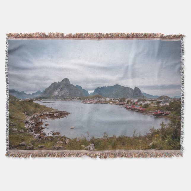 Cobertor Aldeia de Pesca Lofoten (Frente)