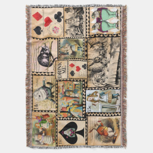 Cobertor Alice In Wonderland Throw