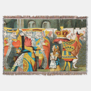 Cobertor Alice no País das Maravilhas Rainha dos Coraçõe