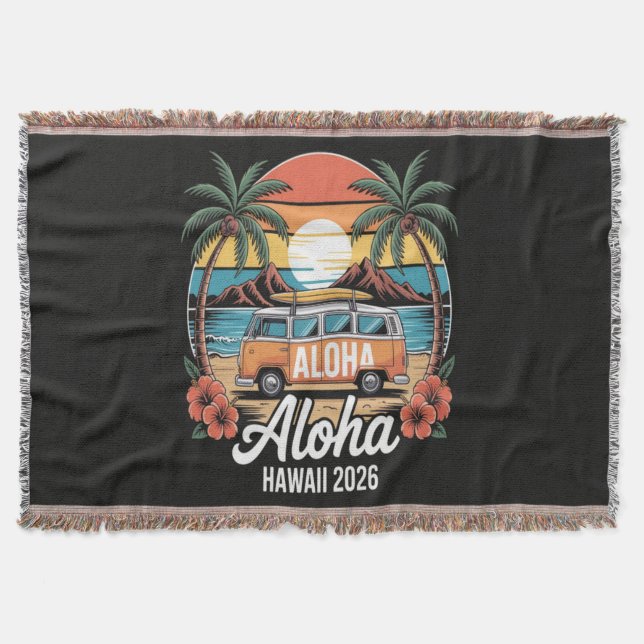 Cobertor Aloha Havaí 2026 (Frente)