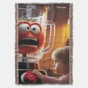 Cobertor Amante de tomate de garota fantástica
