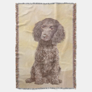 Cobertor American Water Spaniel Painting - Arte Original de
