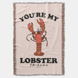 Cobertor AMIGOS™ Você é minha lagosta - Tipografia clássi