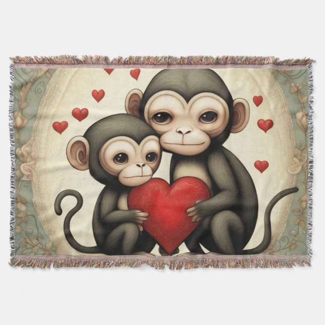 Cobertor Amor de Macaco (Frente)