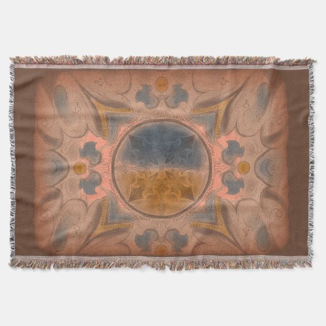 Cobertor Ancient carpet Throw Blanket (Frente)