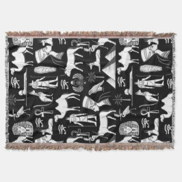 Cobertor Ancient Egypt Hieroglyphic Symbol Pattern     