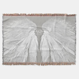 Cobertor ANGEL WINGS Casal inicializa Cinzas elegantes