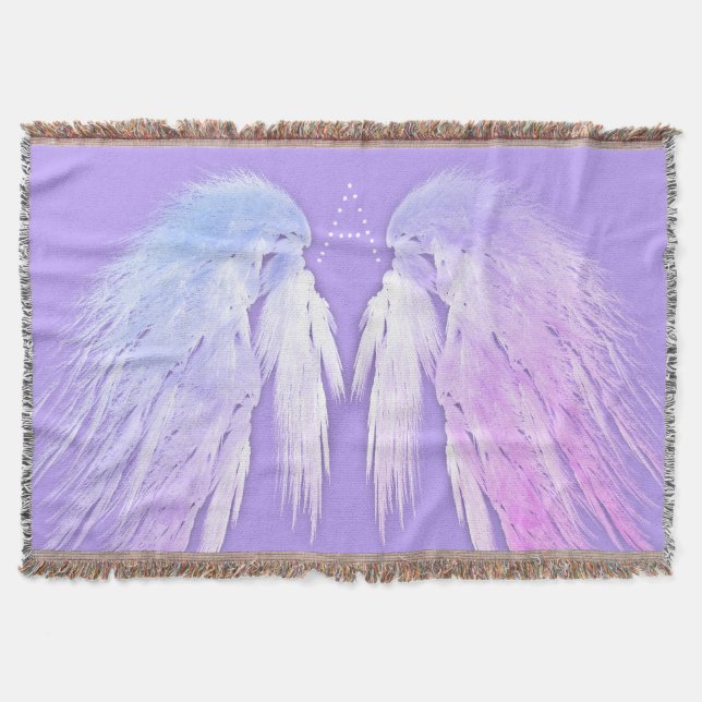 Cobertor ANGEL WINGS Fairy Purple Monograma (Frente)