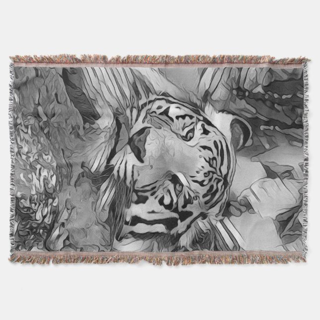 Cobertor AnimalArtBW_Tiger_002 (Frente)